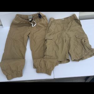 Khaki Pants and Cargo Shorts The Children’s Place Sz 7 Beige School Uniform Play